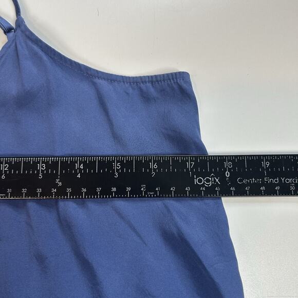 ATM Silk Round Neck Pullover Tank Top Women’s Small Blouse Blue Blouse - Picture 3 of 7